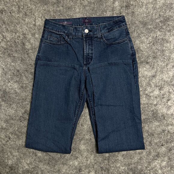 NYDJ Not Your Daughter's Jeans Marilyn Straight Women's 6 Lift Tuck Blue Denim - Picture 12 of 17